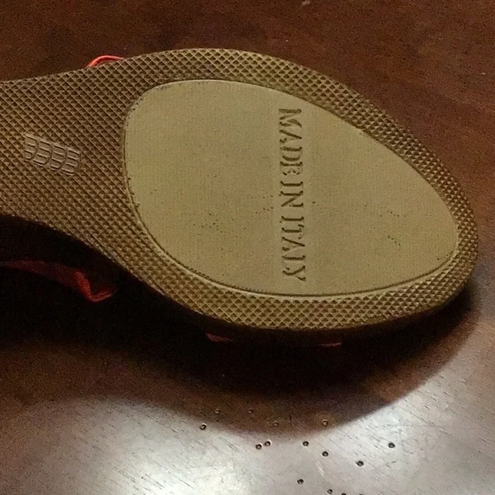 SHOE ITALIAN SHOEMAKERS SIZE 9 ORANGE
